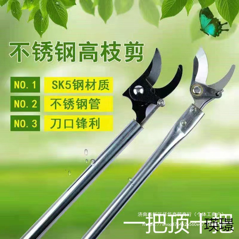 槐花剪高枝剪修枝剪不锈钢修剪园林疏花稀果剪枝槐米加长杆高空剪