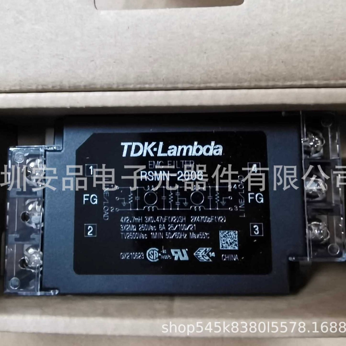 RSMN-2006 TDK-LAMBDA 6A滤波器原装 现货DL 03/10/16A