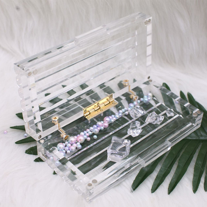 厂家高清透明亚克力化妆品收纳盒子亚克力长方形盒子家具收纳盒