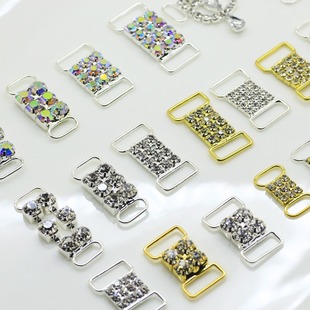 Korean fashion bikini chain buckle diy clothing claw chain double hole decorative buckle multi-style clothing jewelry accessories