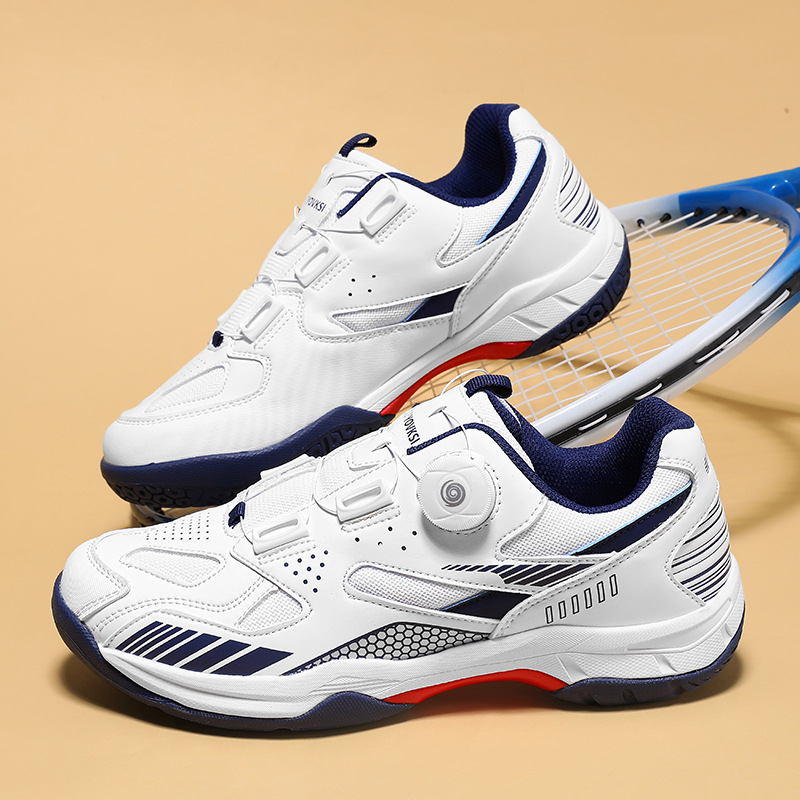 Nuevos zapatos de bádminton deportivos al aire libre transfronterizos de entrenamiento de tendón interior de pareja zapatos de bádminton de pareja stock