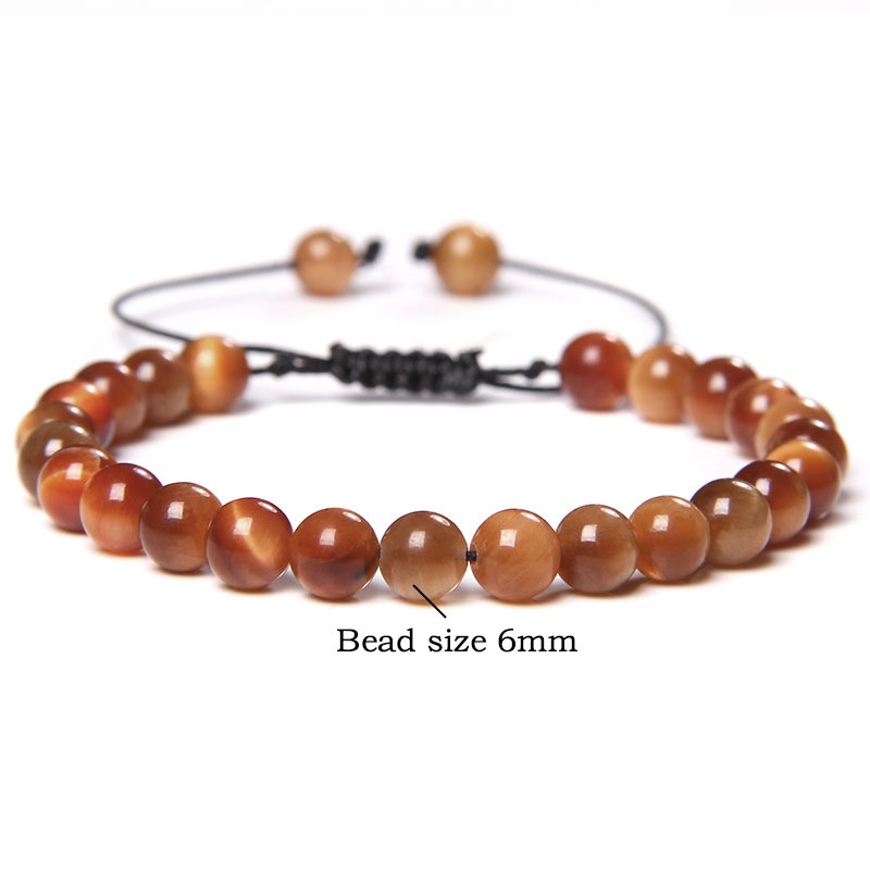 11g Weight Bracelets Classification 1 Piece Quantity Daily Occasion Tiger Eye Material Gradient Color Pattern Unisex Gender Beaded Design Fashion Style 1 Piece Fashion Gradient Color Tiger Eye Beaded Bracelets 17