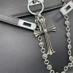 Bag Chain Cross Pendant, Flower Ball Buckle, Birkin Bag Charm, Accessories, 2026 New Model Chain Ornament
