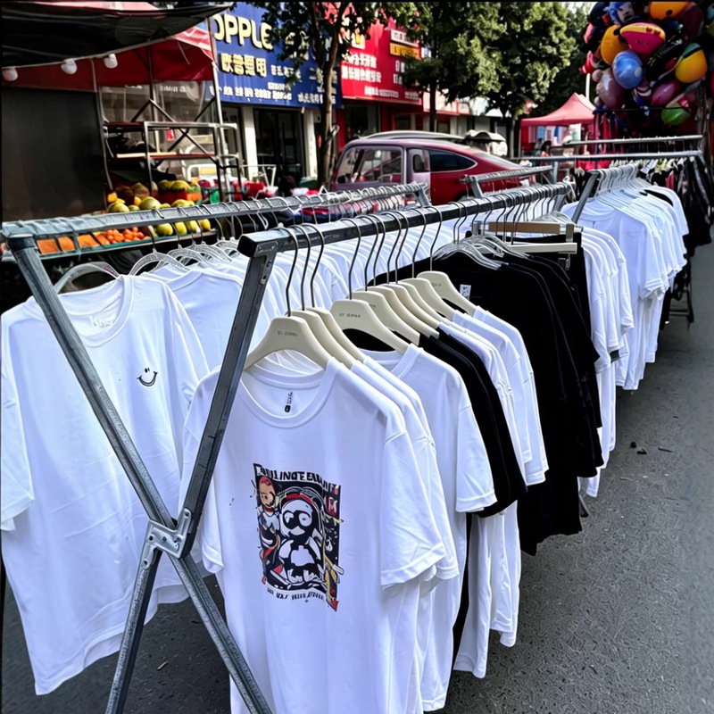 Cheap Men's Short-Sleeved Shirts for Five Yuan, Dirt-Resistant and Cool T-Shirts for Construction Sites, Good for Street Vending and Affordable Men's Tops