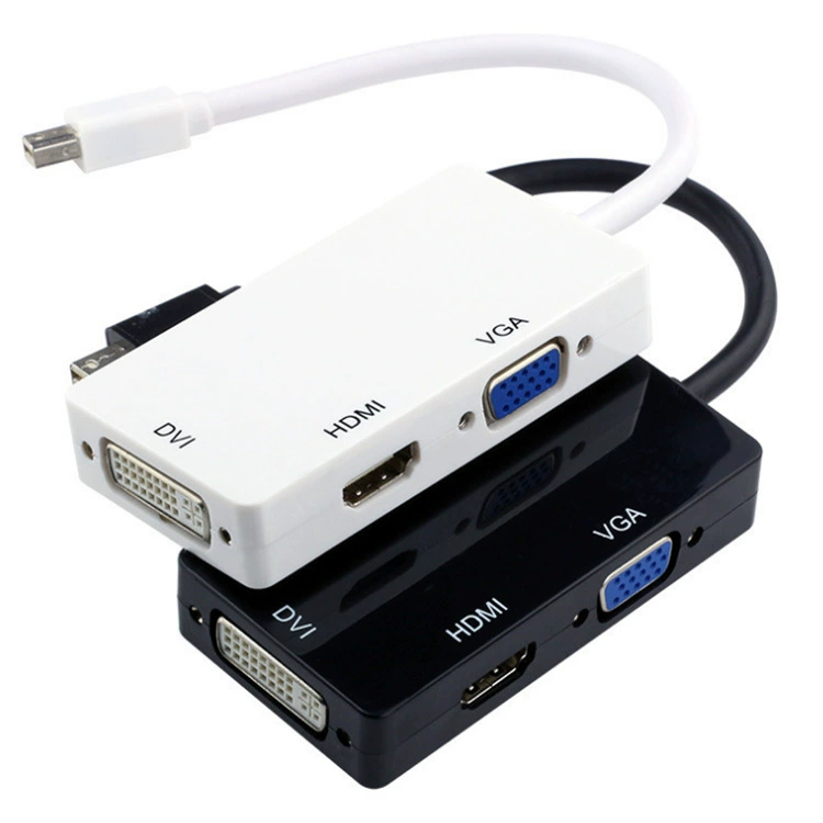 Mini DP на HDMI кабель Thunderbolt DP кабель 3-в-1 конвертер Mini DP на VGA/HDMI/DVI