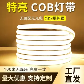cob软灯带led灯条220v户外防水客厅吊顶超亮夜市摆摊专用2026新款