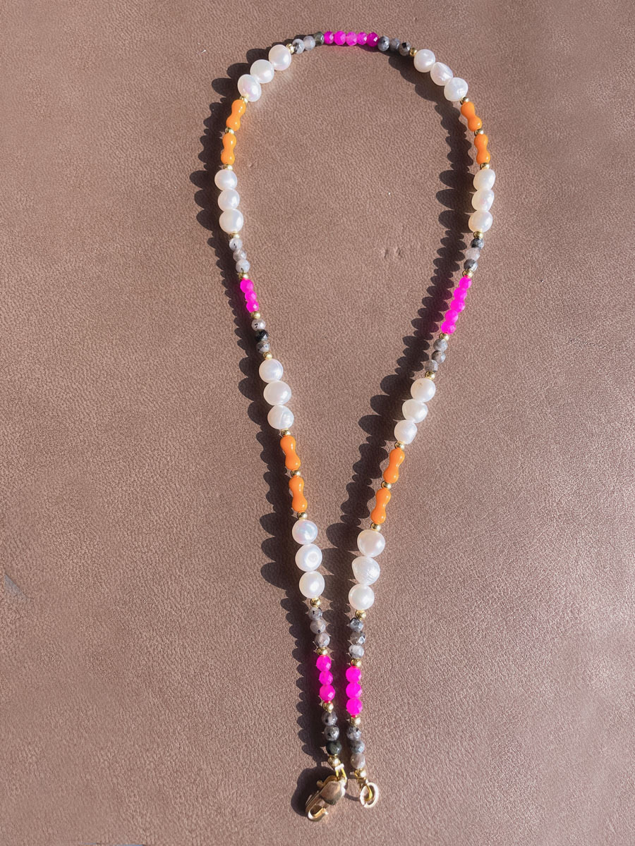 40g Weight Beads Pendant Material Necklace Classification Titanium Steel Chain Material 1 Piece Quantity Holiday, Daily Occasion natural stone, Freshwater Pearl, Titanium Steel Material Geometric Pattern Women's Gender Irregular, Chain Design Simple Style Style Simple Style Geometric Natural Stone Freshwater Pearl Titanium Steel Necklace In Bulk 34