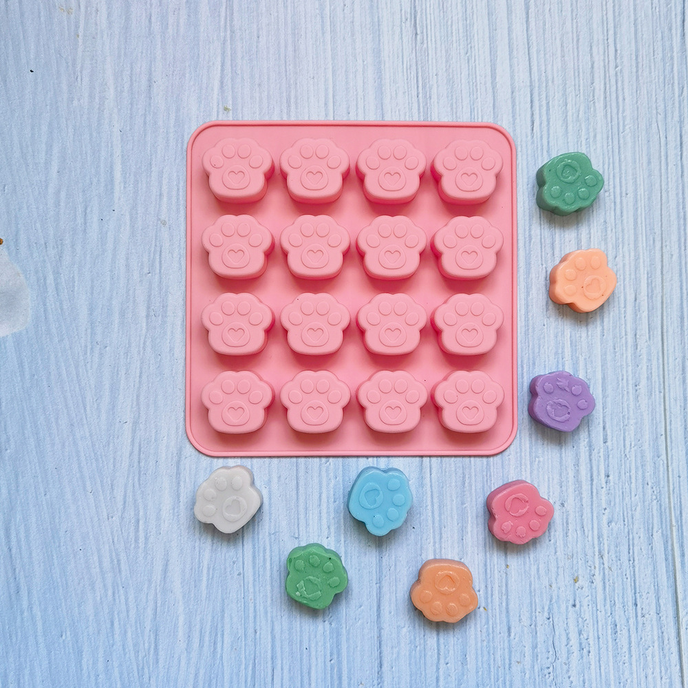 16 garras de gato 145 molde de silicona pastel helado pudín molde de postre jabón utensilios