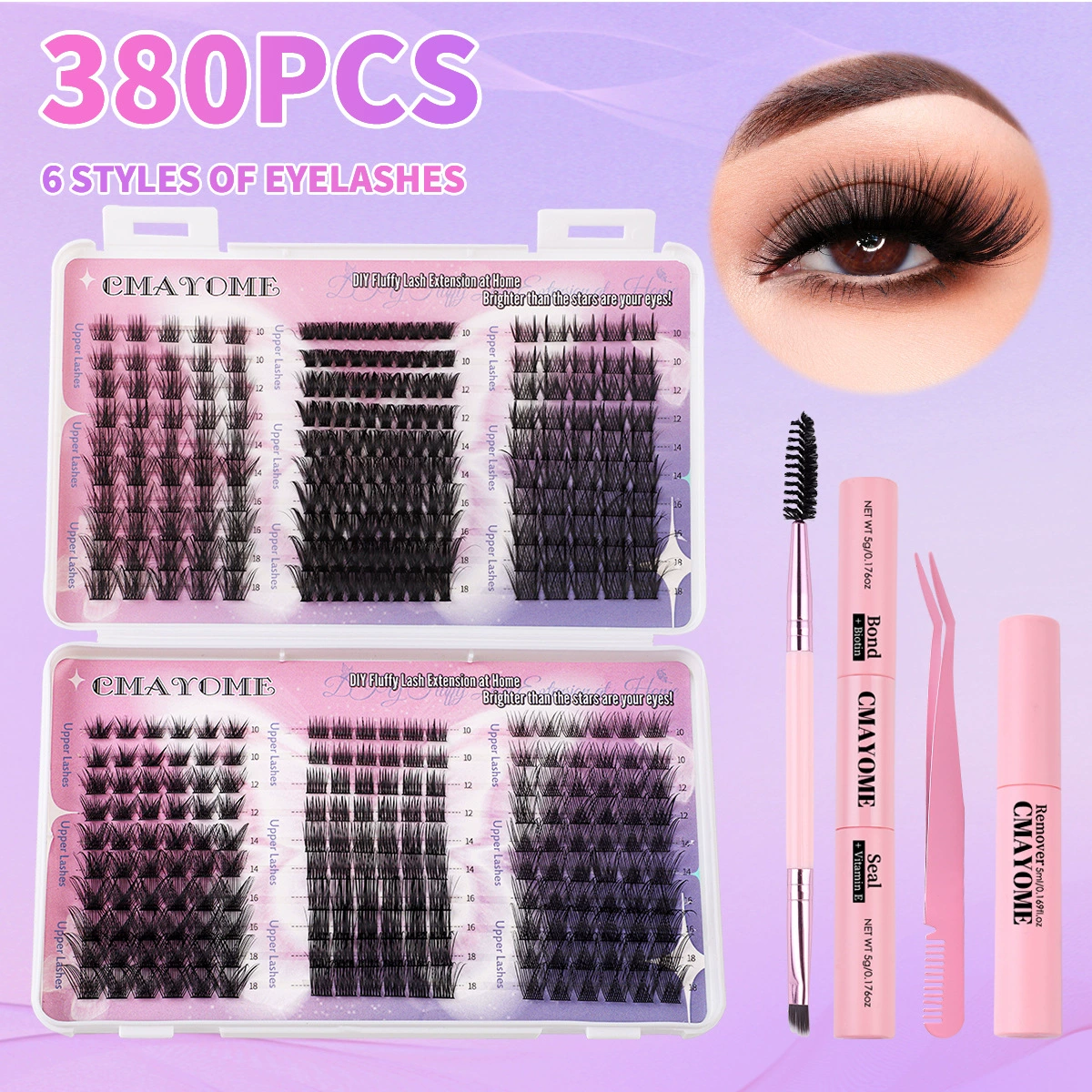 Накладные ресницы, смешанный набор для ресниц, (торговля через границу)