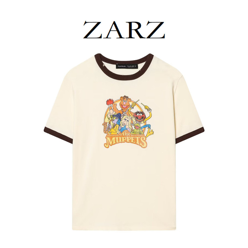Zarz Self-Made European and American Style New Women's Clothing, Stylish Disney Puppet Show Short-Sleeved T-Shirt 5643050 Zarz Self-Made European and American Style New Women's Clothing, Stylish Disney Puppet Show Short-Sleeved T-Shirt 5643050