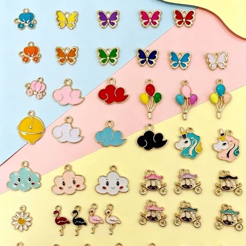 Colorful Enamel Balloon Pendant Creative Cartoon Alloy Jewelry Accessories DIY Earrings Bracelet Keychain Small Charm Colorful Enamel Balloon Pendant Creative Cartoon Alloy Jewelry Accessories DIY Earrings Bracelet Keychain Small Charm