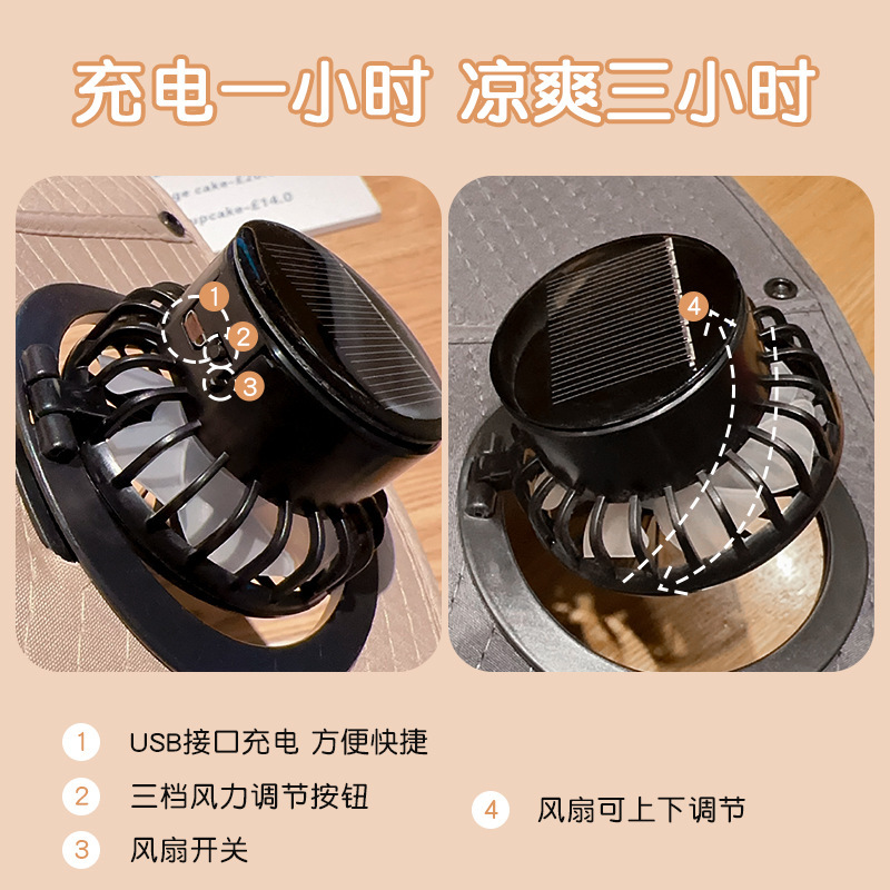 スポット迷彩ソーラーダブルファンキャップ強風漁師帽子夏の屋外登山釣り日よけ帽子|undefined