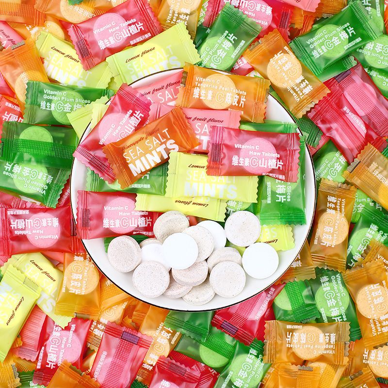Bulk wholesale leisure trendy snacks candy hot pot restaurant takeout front desk hospitality multiple flavors tangerine mint lozenges