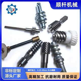 研磨精密蜗杆 C6 精度 仪器伺服减速机蜗杆 半导体设备涡轮蜗杆定
