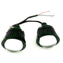 汽车LED三代远光灯激光炮12V24伏网红远光炮内置外置改装大灯雾灯