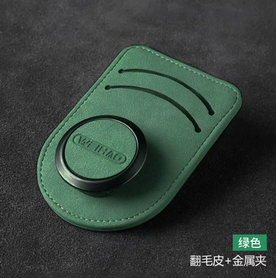 Bill Clip Suede Sunglasses – Car Glasses Clip/Bill Clip - green