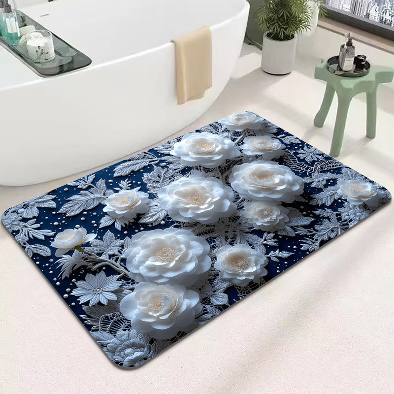 Manufacturer Bathroom Floor Mat Soft Diatom Mud Absorbent Mat Bathroom Door Non-Slip Quick-Drying Foot Mat Door Mat Toilet Home