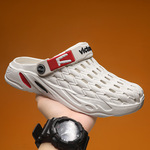 洞洞鞋休闲厚底防滑耐磨沙滩凉拖跨境大码踩屎感夏季新款外穿拖鞋