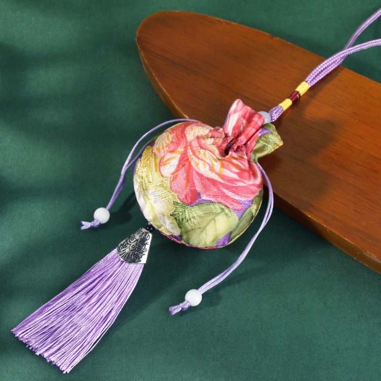 香包空嚢携帯刺繍自動車ストラップ香袋アクセサリー蚊よけラベンダー端午節束口ギフトバッグ|undefined