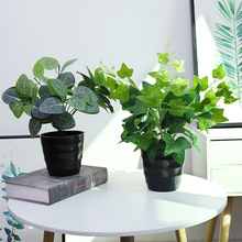 仿真植物装饰小盆栽客厅室内外装饰塑料仿真花办公室桌摆绿植假花