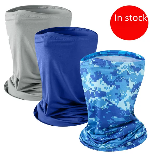 Ice Silk Scarf Summer Thin Versatile Magic Mask for Men and Women Bicycle Moisture-Wicking Multi-Functional Versatile Scarf