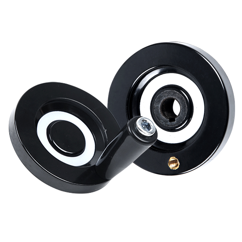 Baquelita volante corrugado alambre superior volante corrugado interior volante de aleación de aluminio volante redondo máquina herramienta manivela accesorios