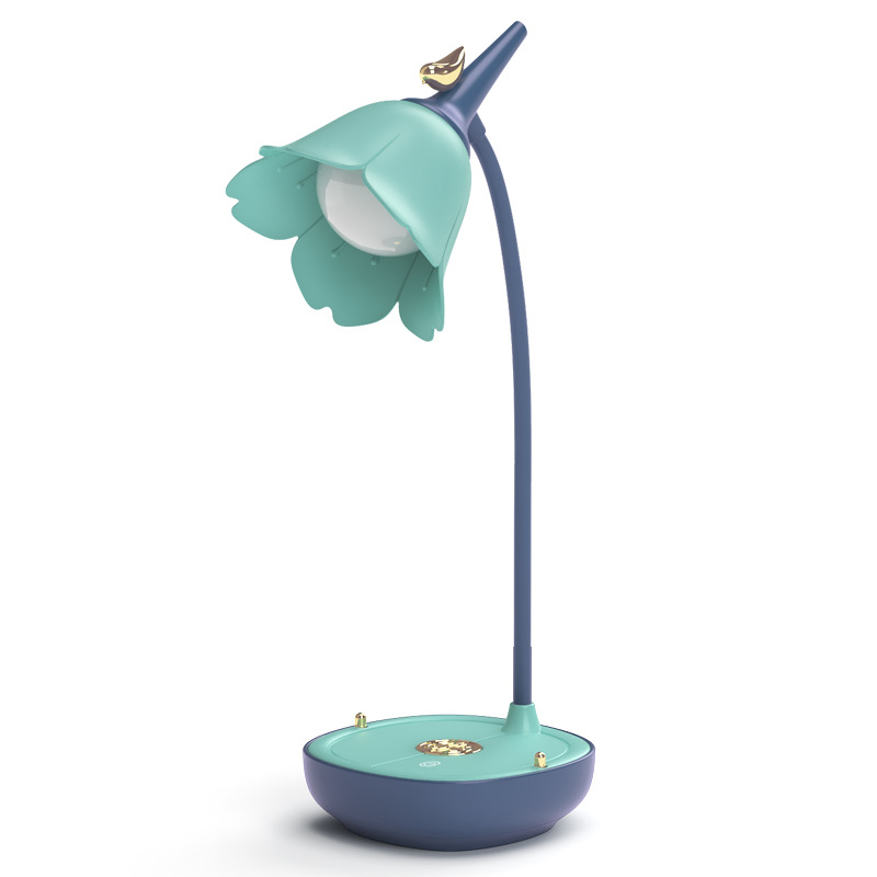 Lámpara de Mesa con Soporte para Celular de 3 Niveles de Brillo de Plástico Táctil Recargable USB para Escritorio image 7