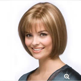 bobo head neat bangs short hair chemical fiber wig