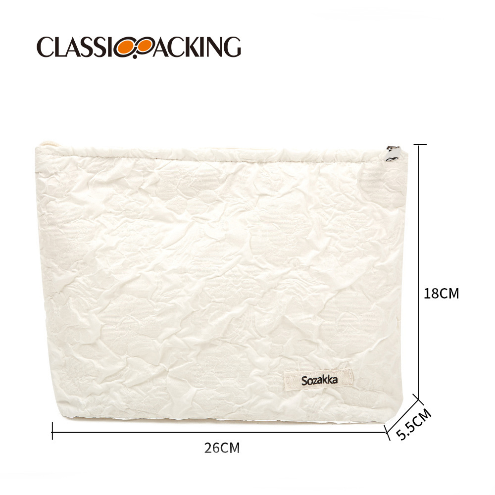 Bolso cosmético de papel DuPont salvaje de color sólido japonés bolso de embrague portátil estilo ins almacenamiento cosmético multifuncional coreano