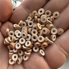 双面牛皮隔片手串垫片6810厚2孔2文玩手链diy配件