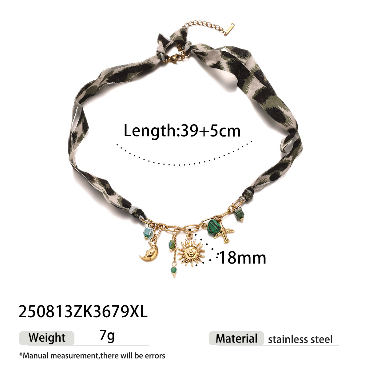 Collar de acero inoxidable de lujo ligero y nicho de seda gris gradiente collar de pañuelo de seda para mujeres conjunto de joyería venta caliente transfronteriza