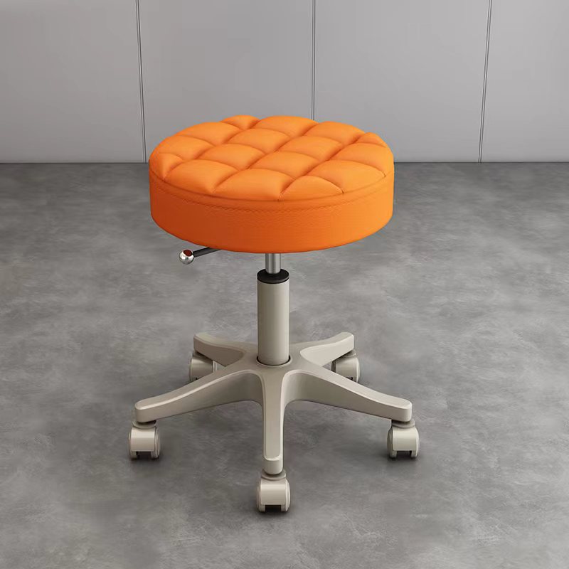 Internet celebridad simple peluquería salón de uñas silla redonda con ruedas taburete de belleza salón de belleza polea giratoria elevación redonda taburete