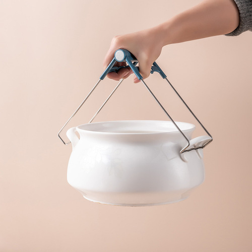 One piece drop shipping stainless steel household anti-scald three-piece set kitchen anti-scald clip steamer high temperature resistant bowl and plate remover