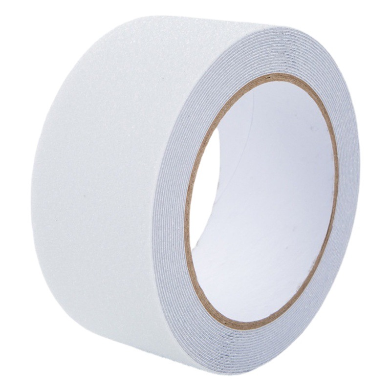 Escaleras paso cinta antideslizante PVC superficie de arena transparente 10CM cinta antideslizante blanca suelo tira antideslizante autoadhesiva