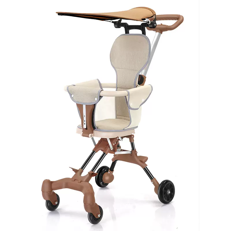 儿童溜娃神器轻便婴儿手推车一键折叠遛娃便携高景观可双向口袋车