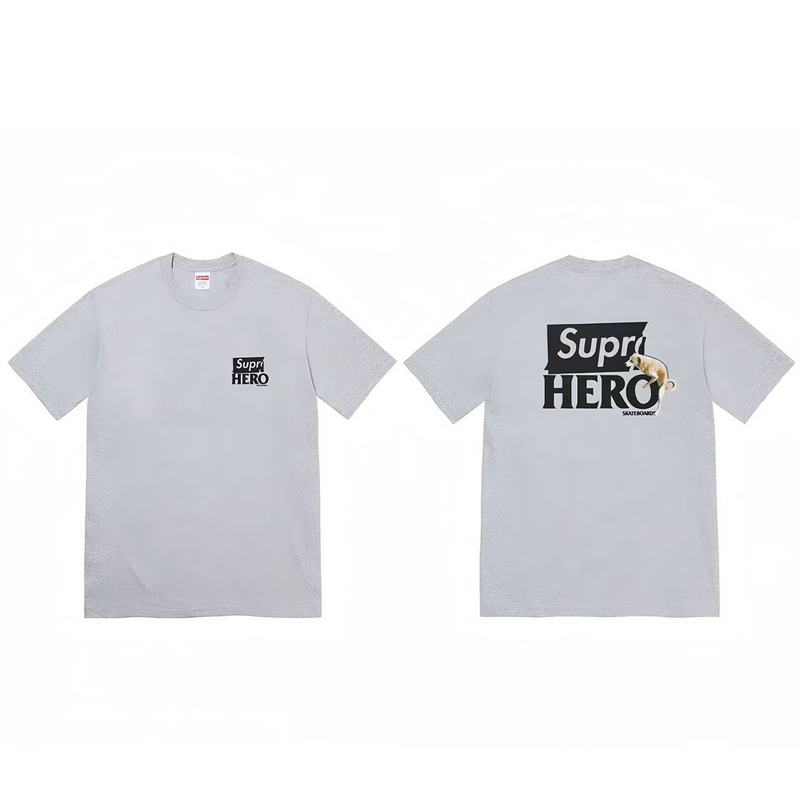 クロスボーダーファッションとトレンディなシュプリームレタープリントラウンドネック半袖ユニセックスストリートファッションTシャツドロップシッピング|undefined