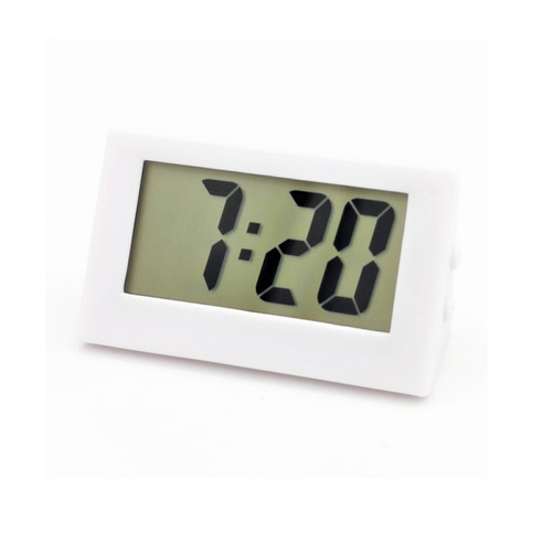 Mini electronic clock triangle vertical silent office study desktop time and date decoration miniature clock