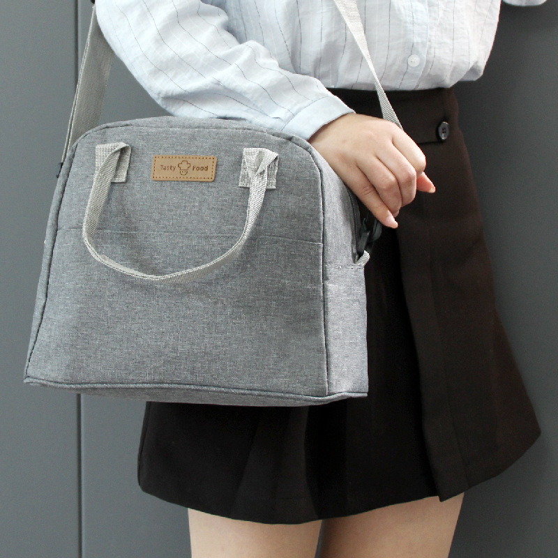 Nueva bolsa de almuerzo de tela de Oxford bolsa de picnic al aire libre bolsa de comida de mano bolsa de bento bolsa de aislamiento grande bolsa de hielo