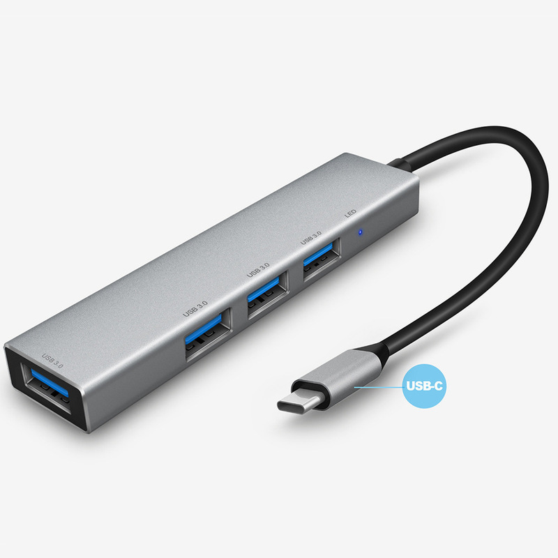 Factory direct supply TYPE C to USB 3.0 4 HUB HUB mini type-c one to four docking stations Factory direct supply TYPE C to USB 3.0 4 HUB HUB mini type-c one to four docking stations