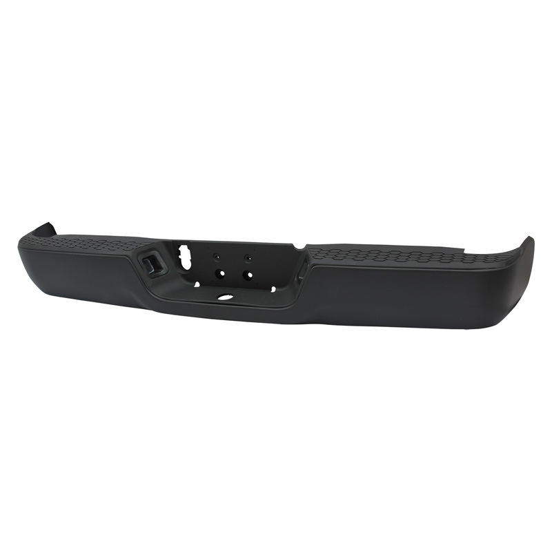Adecuado para el parachoques trasero de Dodge Ram1500 2009-2018, modelo de ensamblaje original negro sin perforaciones de Ram.