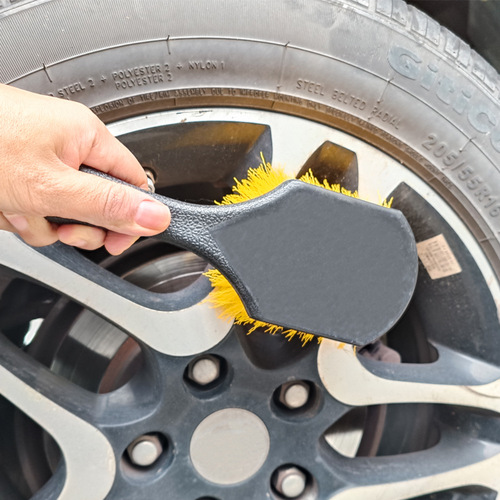 Factory direct sales soft and hard filament car beauty cleaning supplies car wash short handle tire brush wheel hub brush foot pad brush