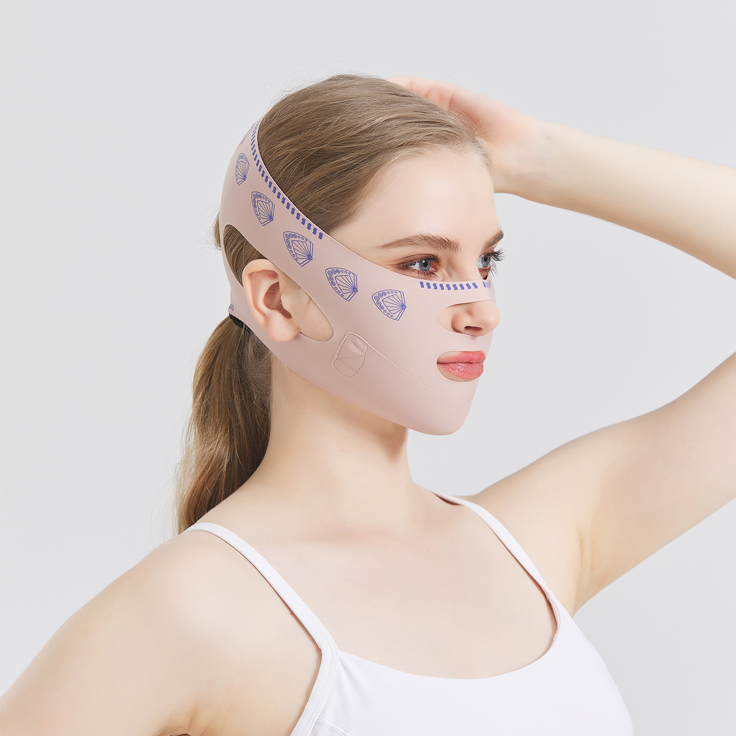 V-face mask lifting strap, double chin elastic headband, facial lifting bandage, face lifting device, V-face shaping magic tool brand