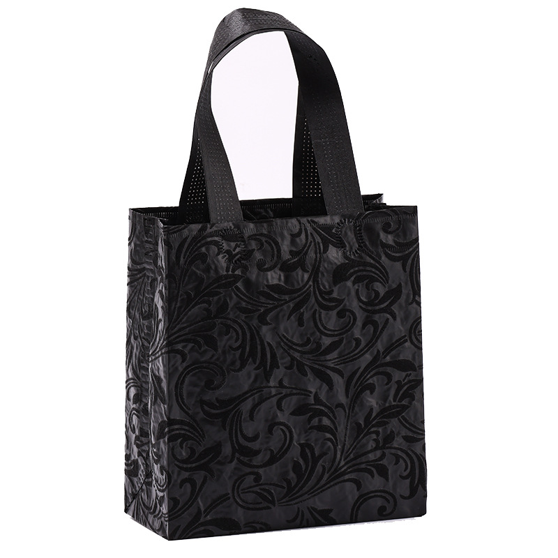 Patrón de cola de Fénix negro; Tamaño personalizado; Tela estampada