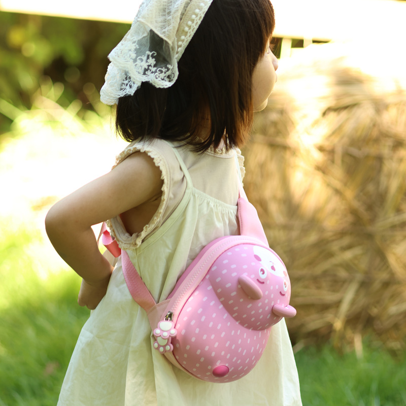 Mochila escolar para niños Kelu Duck, mochila pequeña para niños y niñas de jardín de infantes, mochila ligera de doble asa, mochila ligera con diseño de dibujos animados que reduce la carga