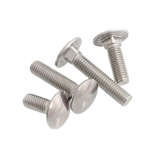 304 stainless steel large head carriage bolt DIN603 oblate head square neck carriage screw M6M8M10M12