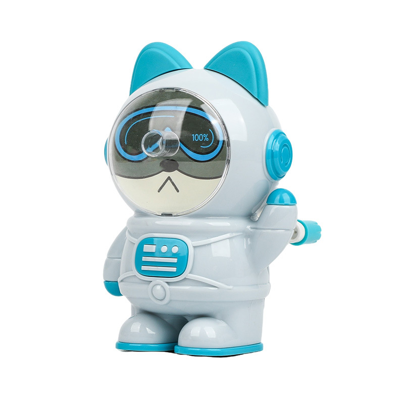 7835 espacio Meow sacapuntas automático sacapuntas estudiante manivela Sacapuntas de dibujos animados sacapuntas astronauta sacapuntas