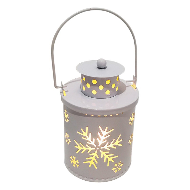 Navidad vela luz LED pequeña linterna viento luz electrónica vela Estilo nórdico creativo decoración de vacaciones pequeño