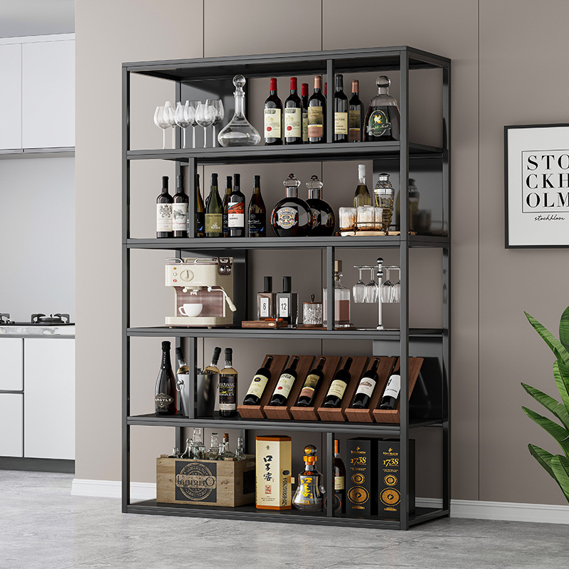 Wine Cabinet Display Cabinet Against the Wall Living Room Accessible Luxury Commercial Wine Rack 2024 New Family Style Home Wine Storage Small Shelf