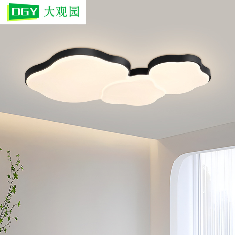 Luz de la sala de estar 2026 nuevo estilo moderno y minimalista de viento crema comedor luz principal ambiente dormitorio principal luz de techo 357L
