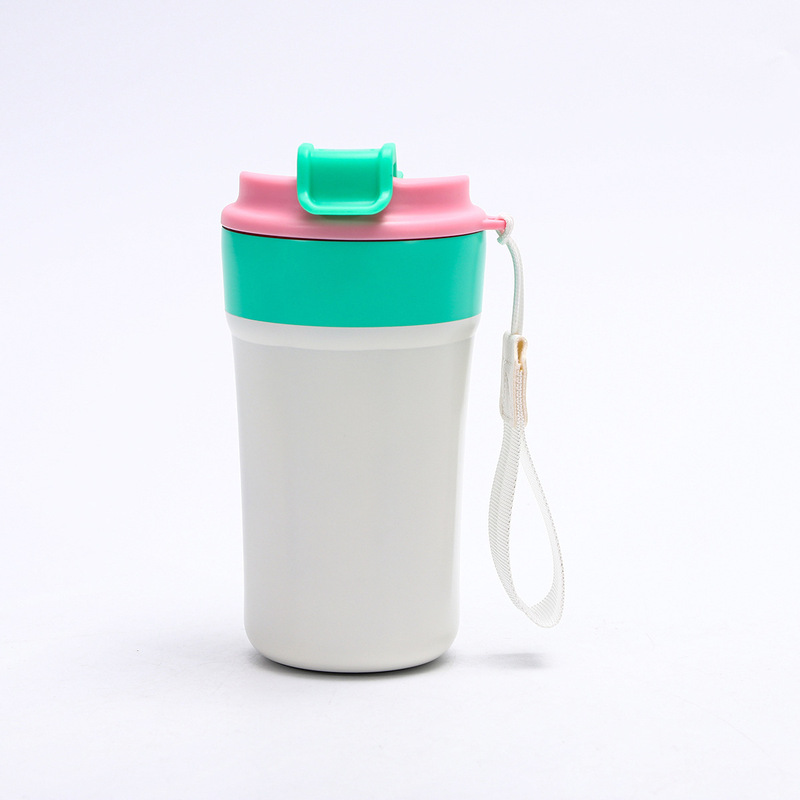 新品316ステンレス保温カップ女性高颜値帯提縄双飲コーヒーカップ屋外携帯随行カップ|undefined